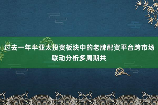 过去一年半亚太投资板块中的老牌配资平台跨市场联动分析多周期共